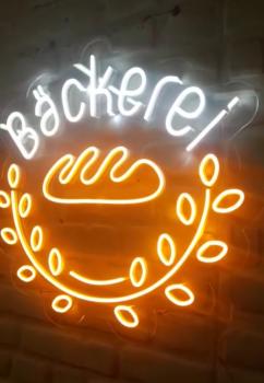 Bäckerei Neon Led Werbeleuchte für ihr Restaurant, Fastfoodladen!